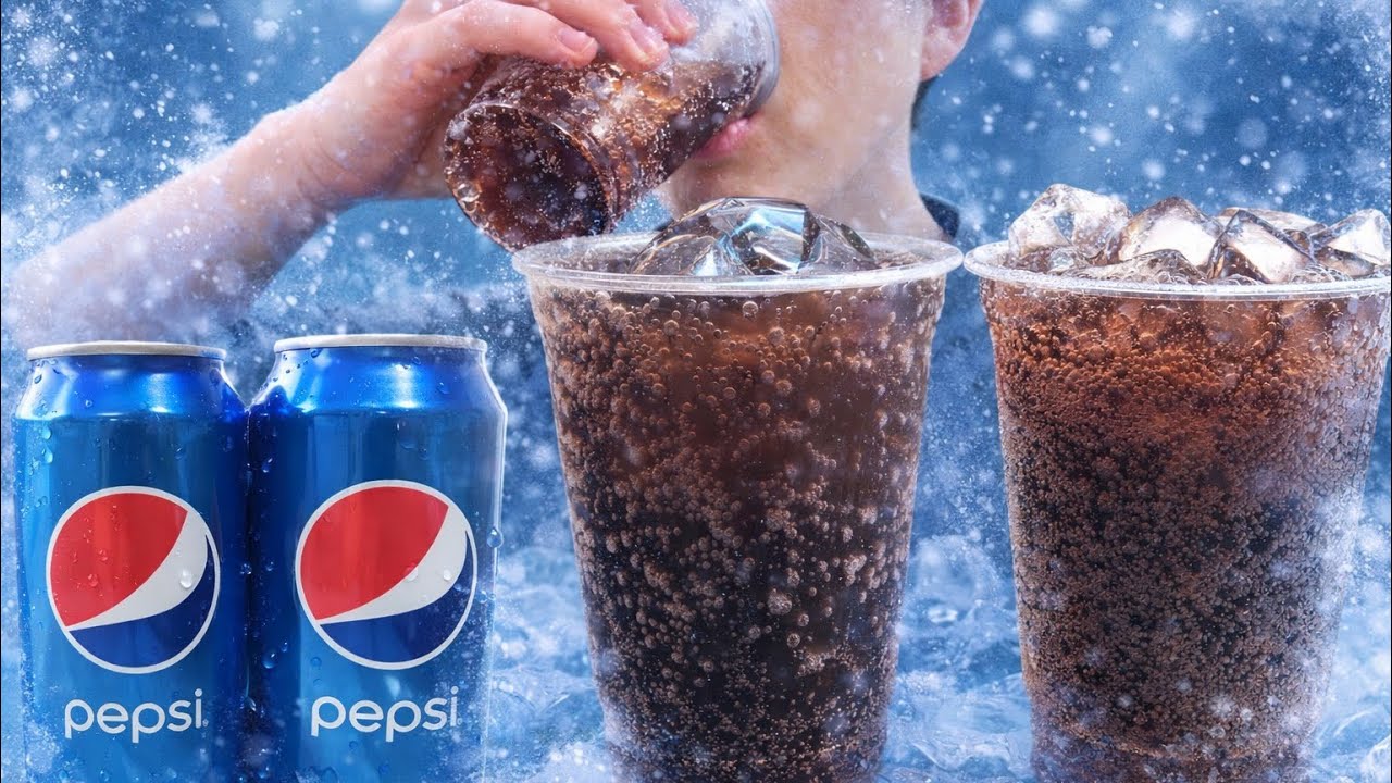 [ASMR] PEPSI COKE DRINKING SOUNDS WITH ICE CUP REAL SOUNDS ペプシコーラ飲料を飲む펩시콜라 음료수 먹방 얼음컵3잔(NO TALKING)