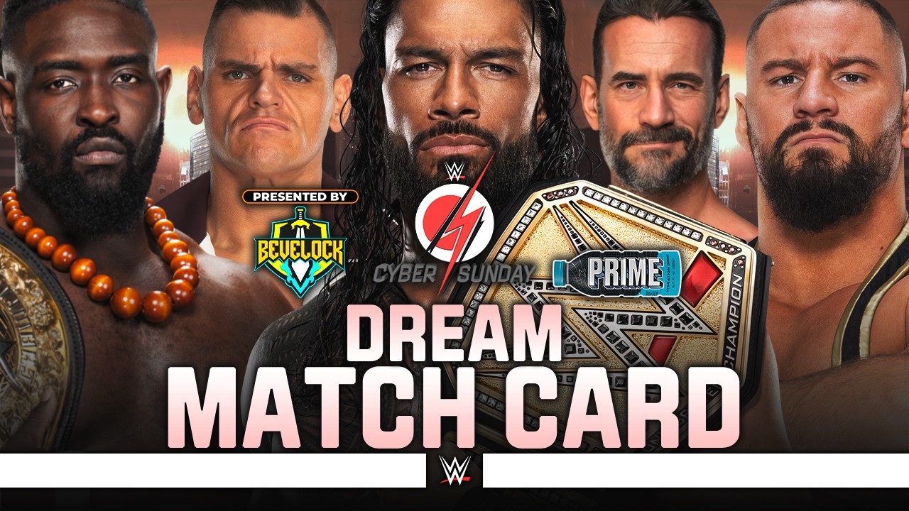 WWE Cyber Sunday 2026 - Dream Match Card