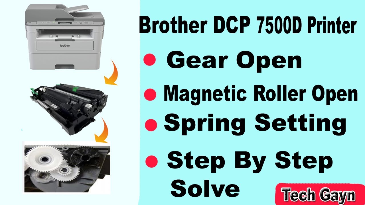 How to Open Cartidge Parts In Brother DCP7500D Printer