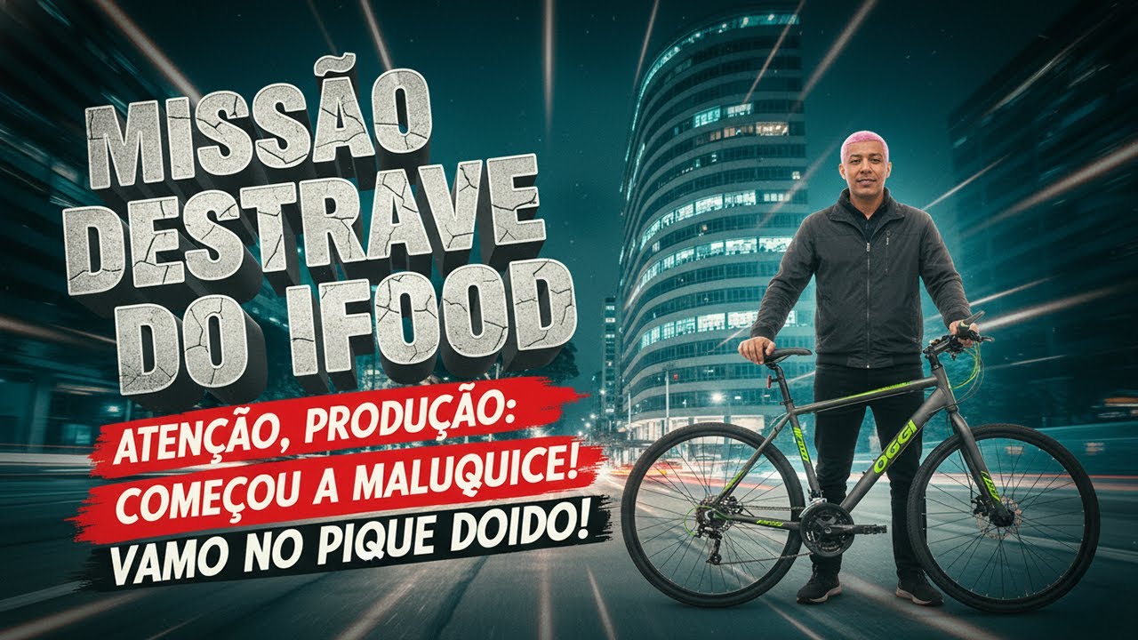 [IRL] AO VIVO MISS&Atilde;O DESTRAVE IFOOD, LIVE STREAM BRASIL SP 🚲☔️🌪⛈️