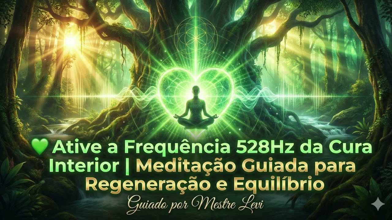 💚 Ative a Frequência 528Hz da Cura Interior | Meditação Guiada para Regeneração e Equilíbrio