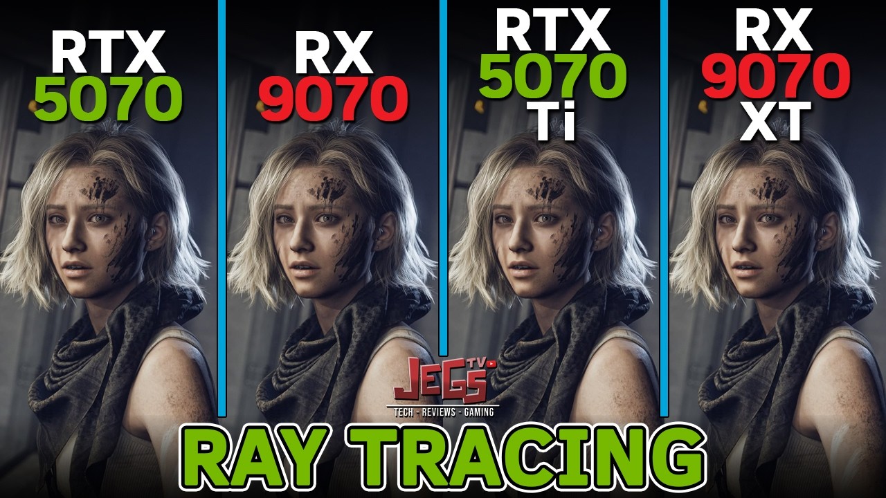RX 9070 против RTX 5070 против RX 9070 XT против RTX 5070 Ti | Трассировка лучей | Тест в 15 играх