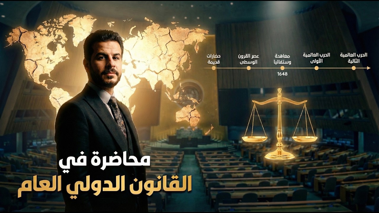 المحاضرة الأولي في مادة القانون الدولي العام [ منصة أهل القانون _ الدكتور خالد أحمد ] 