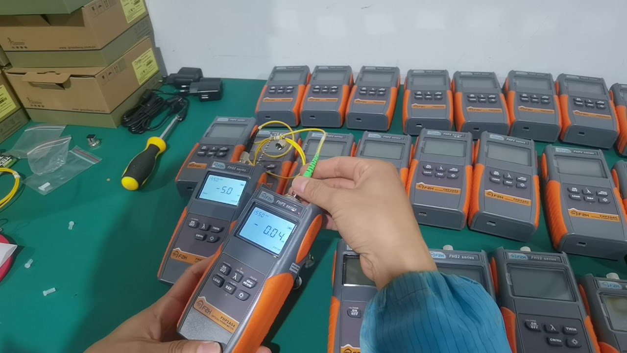 how to test insertion loss with hand held power meter and laser source