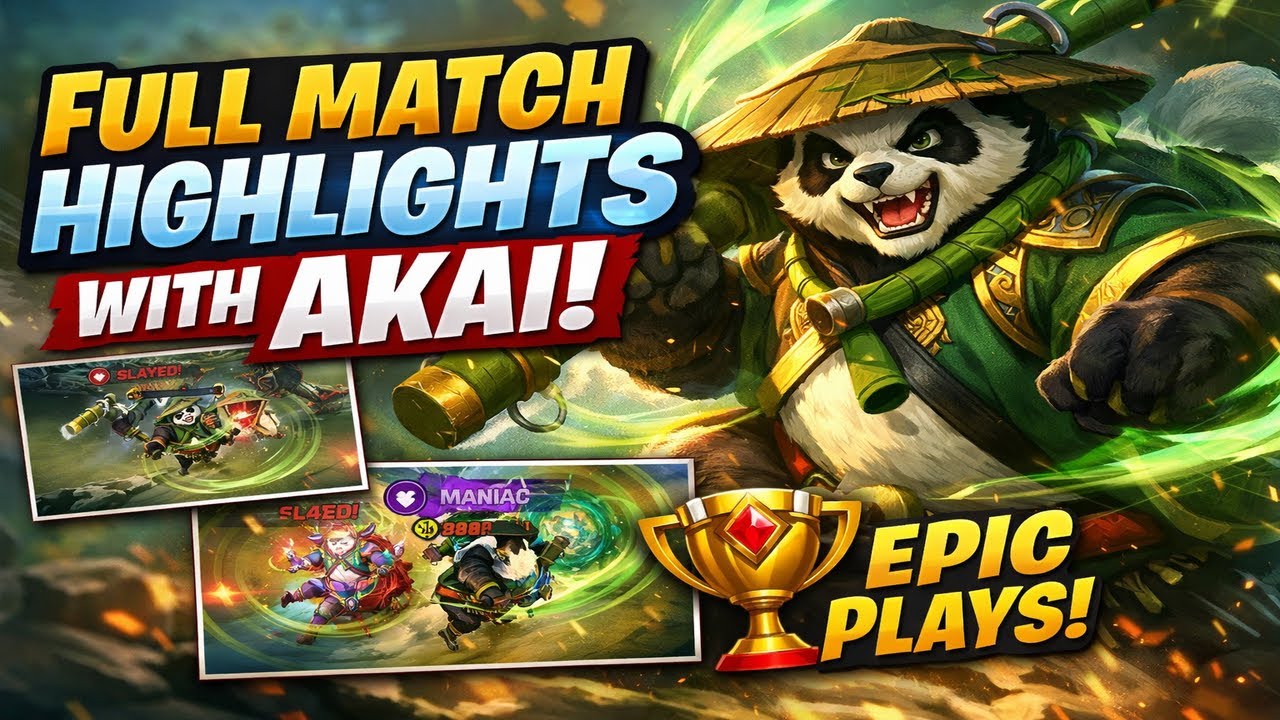Akai Full Game | Tank Gameplay That Wins Matches Mobile Legends 