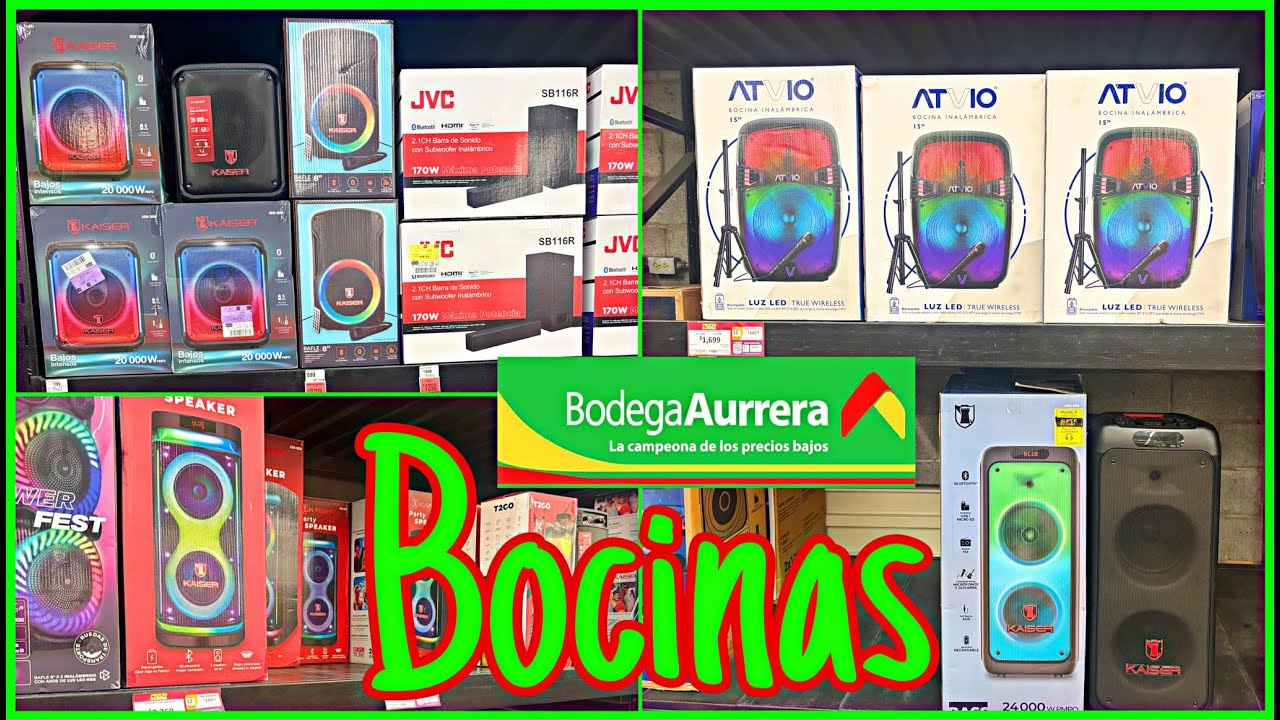 BOCINAS 🔈 EN BODEGA AURRERA 🤑💚 RECORRIDO 👍