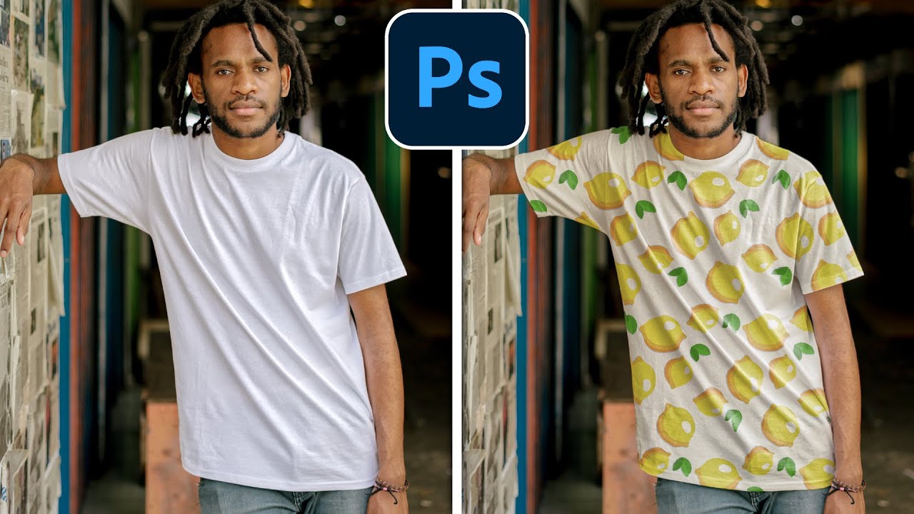 Bilder & Muster realistisch auf Kleidung darstellen | Photoshop Tutorial Deutsch