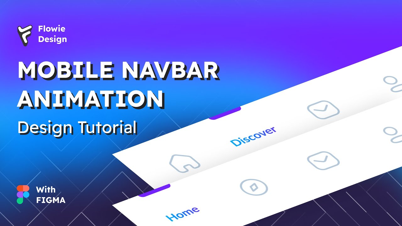 MOBILE NAVBAR ANIMATION TUTORIAL WITH SMART ANIMATE FIGMA ✨