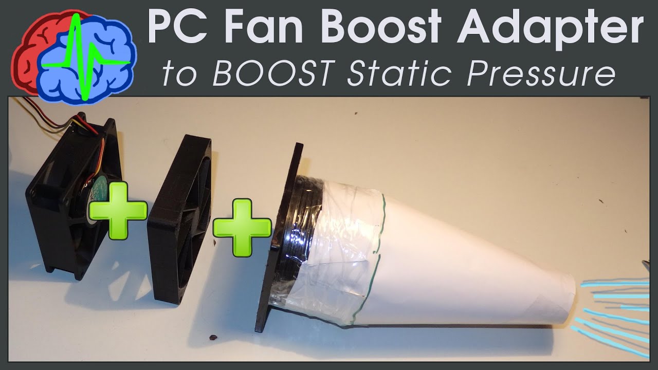 3d printing Adapter to BOOST Static Pressure PC Fan