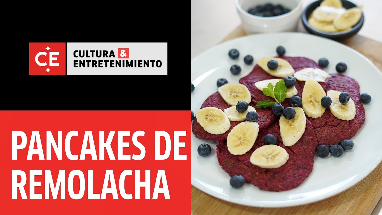 Pancakes de remolacha, nutritivos y deliciosos