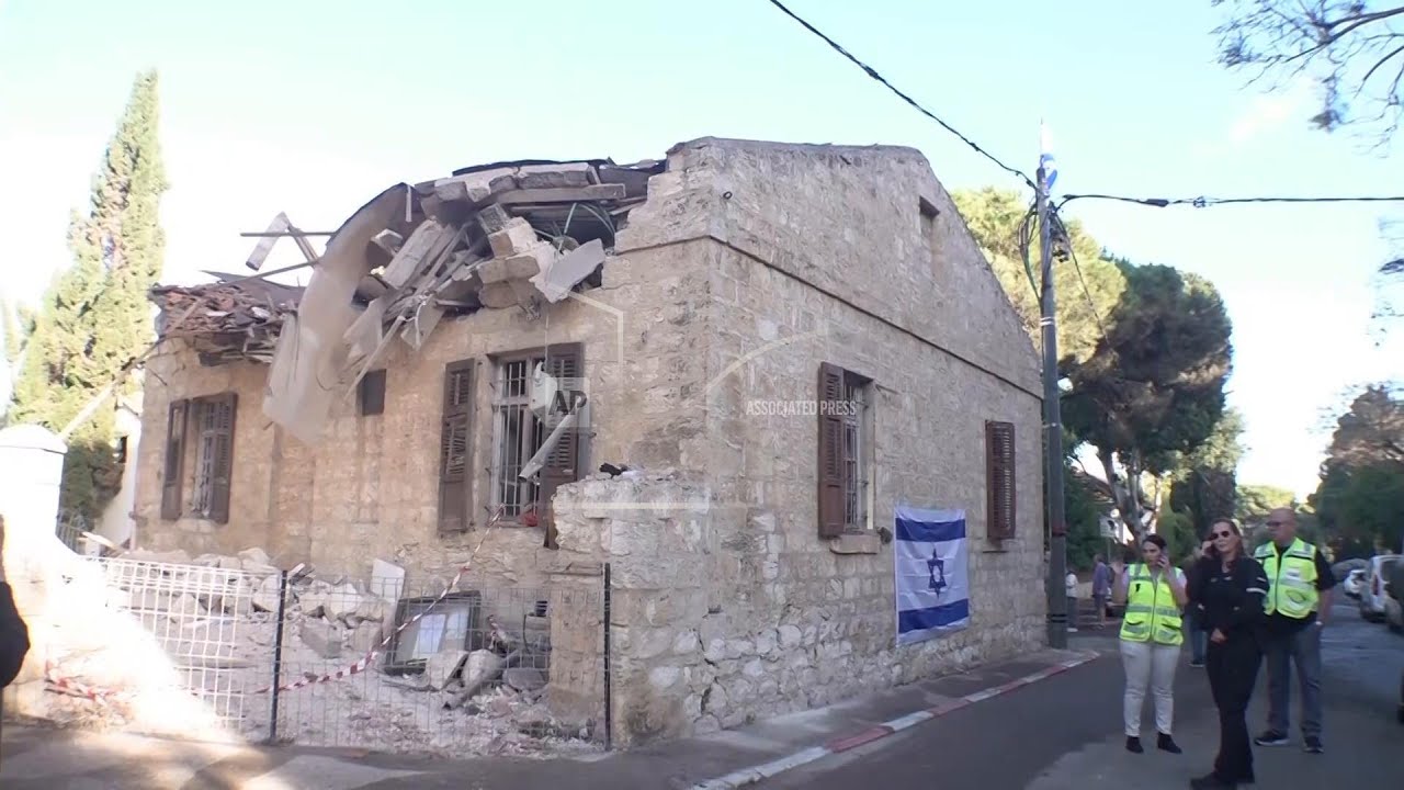 Synagogue damaged in Haifa after 'heavy rocket barrage' by Hezbollah, Israeli military says