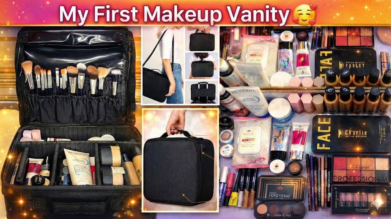 My first makeup vanity 🥰 professional  products | forever 52 product |Makeup vanity for beginners 🌸