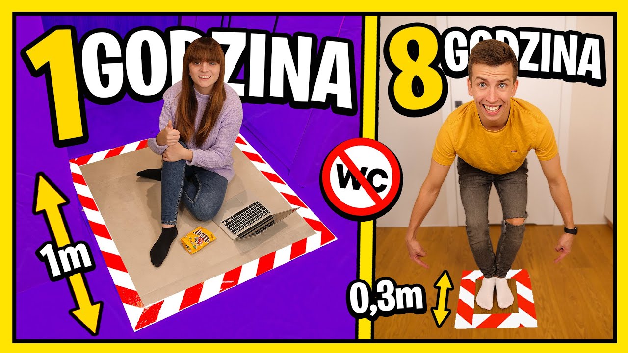 KTO DŁUŻEJ WYTRZYMA W ZAMKNIĘTYM KWADRACIE WYGRYWA! ◉_◉