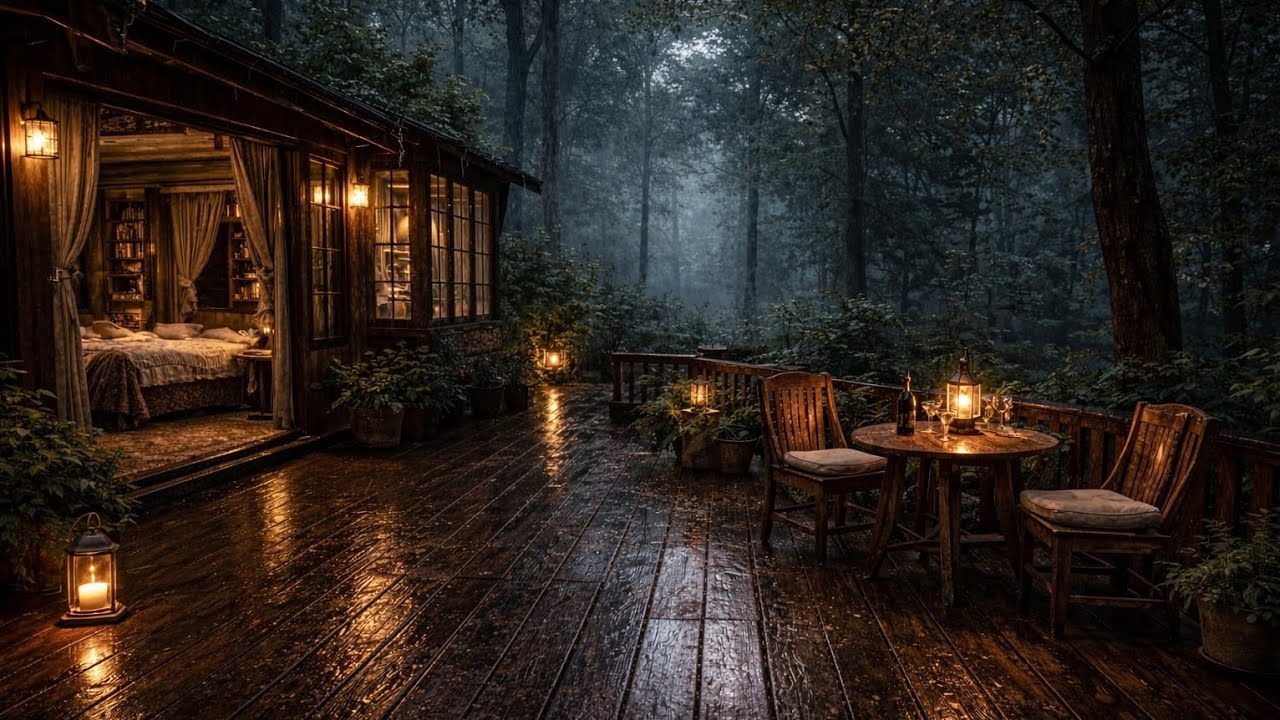 Rainy Night Ambience 🌧| Soft Rain Sounds and Gentle Rain Sounds for Deep Sleep and Relaxation☔️