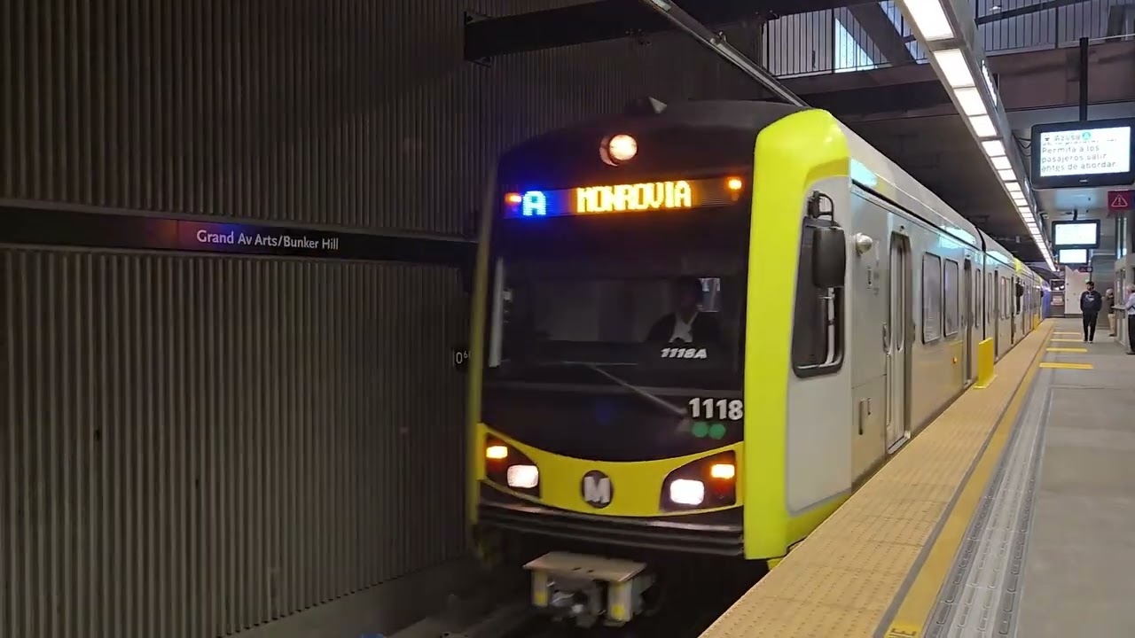Los Angeles Metro Light Rail Ride A (Blue) Line - Grand Ave Arts to Historic Broadway - 10/19/24