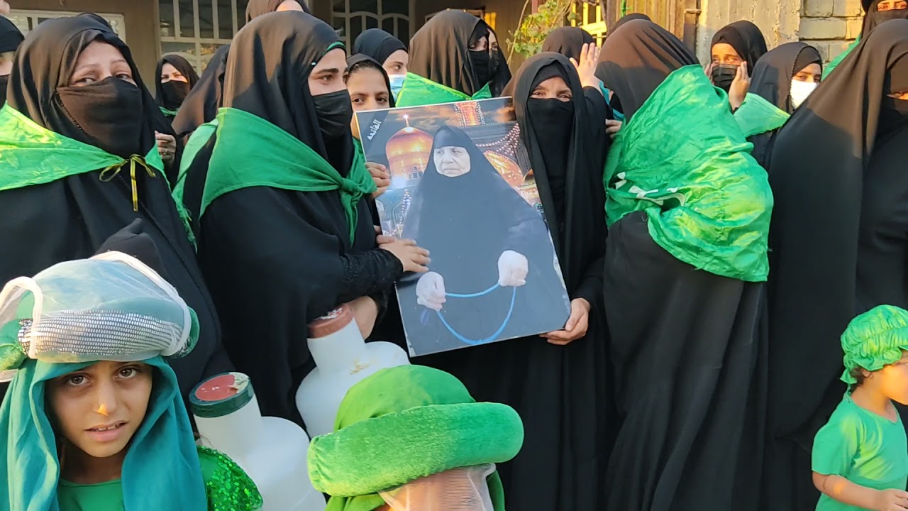 موكب الطف اهالي الديوانيه الدفنه في السنيه 1