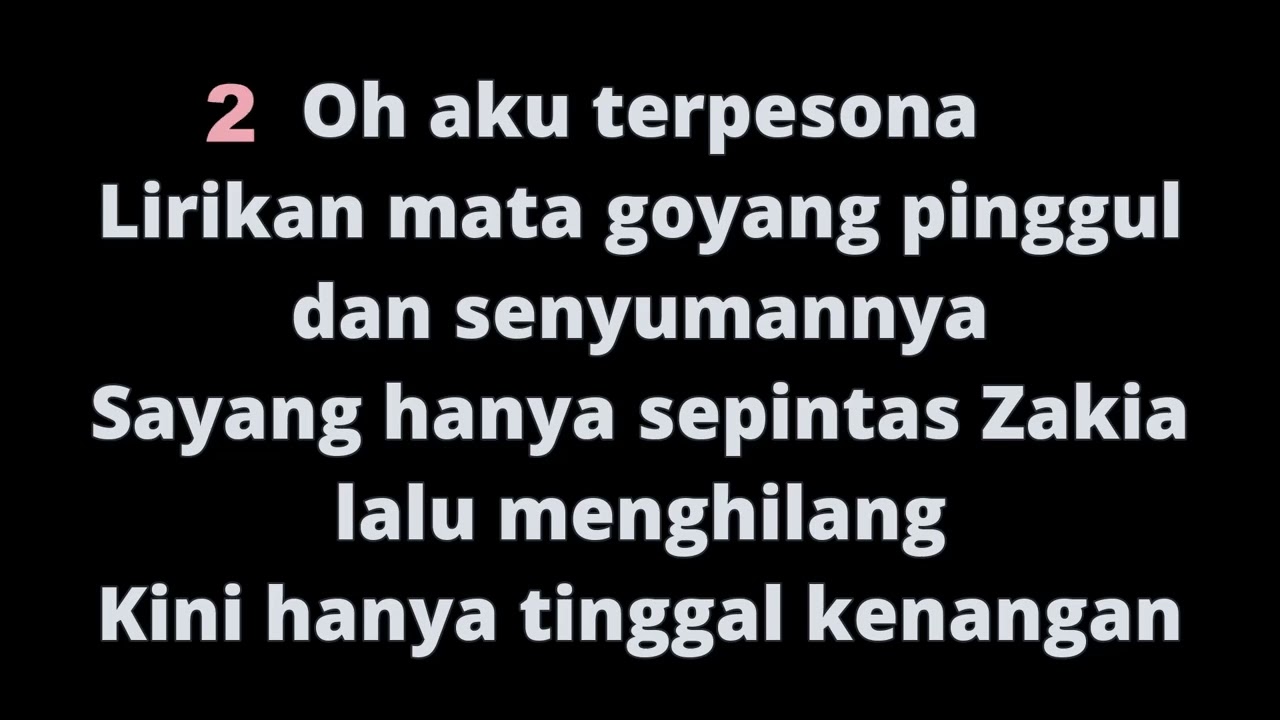 Karaoke Lagu : Zakia (Penyanyi Asal : Ahmad Albar & Ramli Sarip - Sweet Charity)