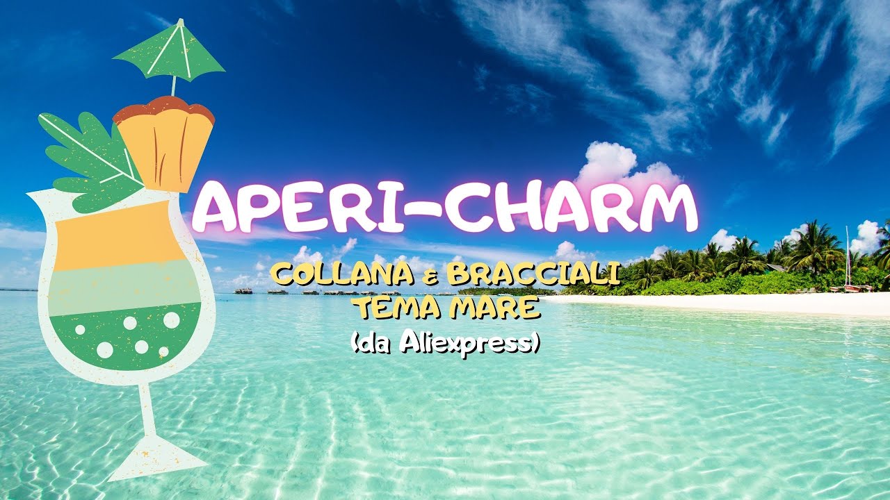 APERI-CHARM COLLANA E BRACCIALI TEMA MARE da Aliexpress