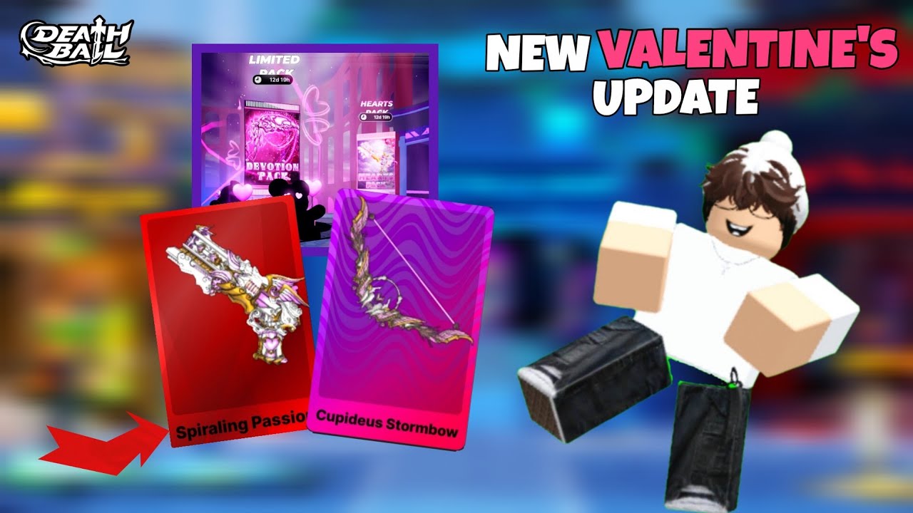 New Death Ball VALENTINE'S Update Showcase! (Roblox)