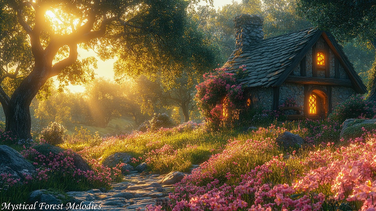 Secret Garden🌿✨ Peaceful Fantasy Spring Ambience 🌿✨ Celtic Music & Celtic Dreamscape