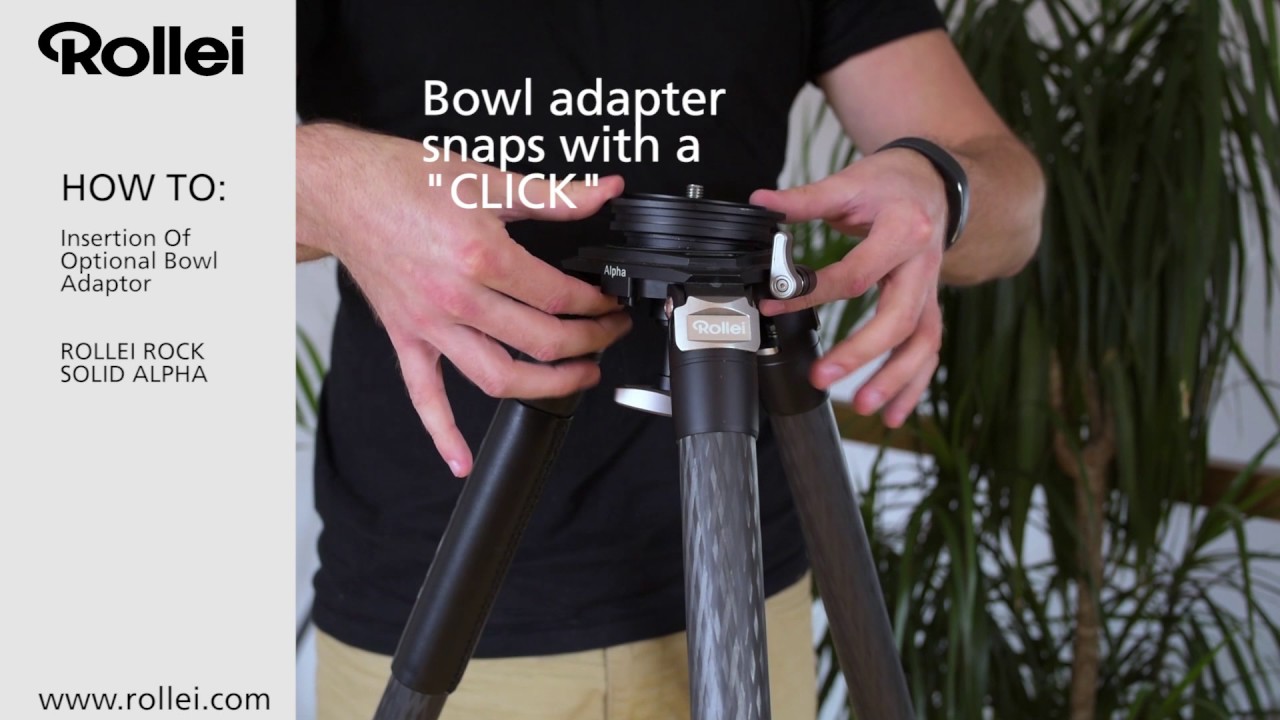 Rock Solid Alpha: Insertion of optional bowl adaptor
