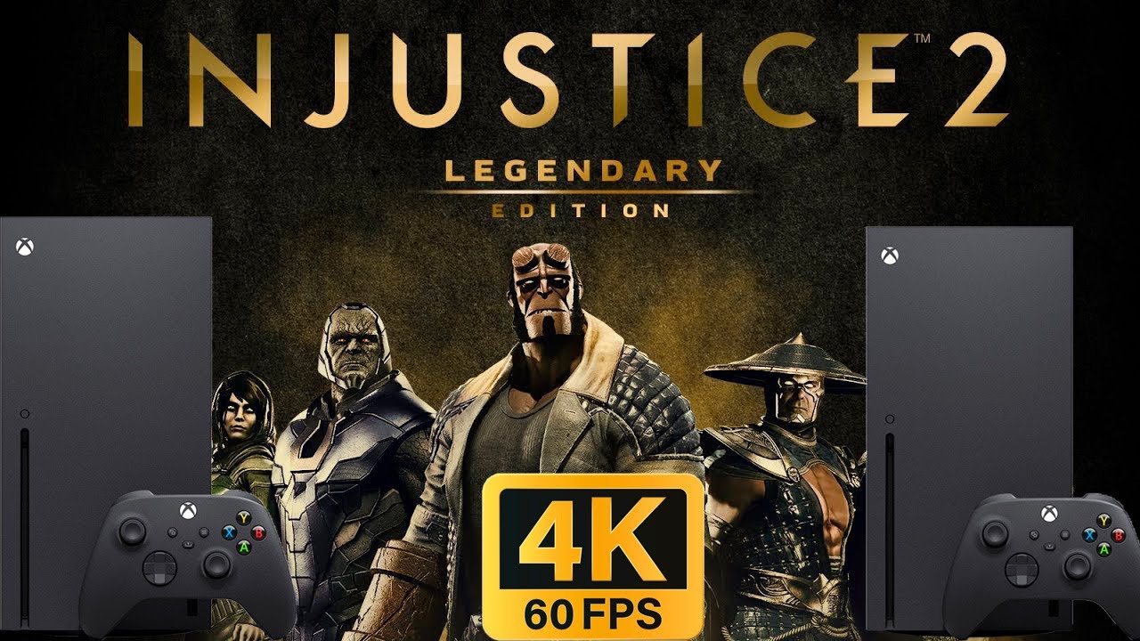 ТЕСТ: Injustice 2: Legendary Edition на Xbox Series X.4K 60 FPS.4 БОЯ ПОДРЯД!Есть Черепашка - ниндзя