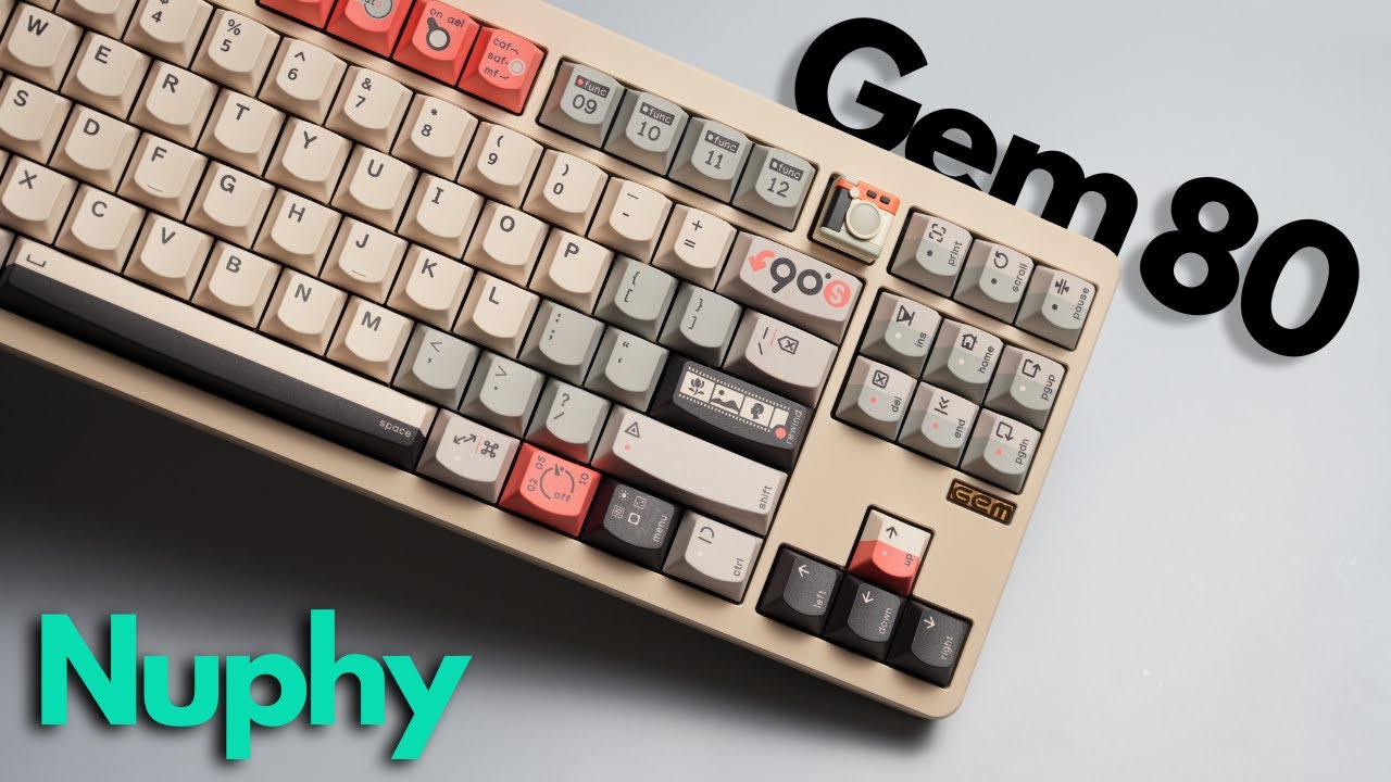 Nuphy Gem80 | 以寶石為名 設計別出心裁的三模客製化套件