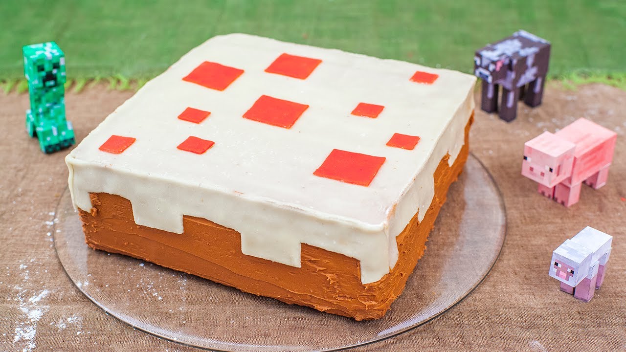 Rezept: Minecraft Kuchen für den Kindergeburtstag
