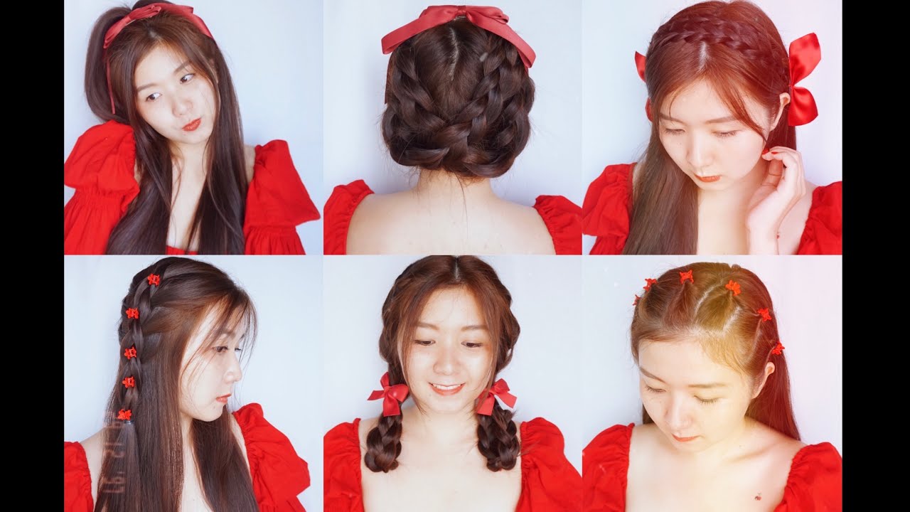 6 ทรงผมน่ารักทำง่าย easy hairstyles | thai narak
