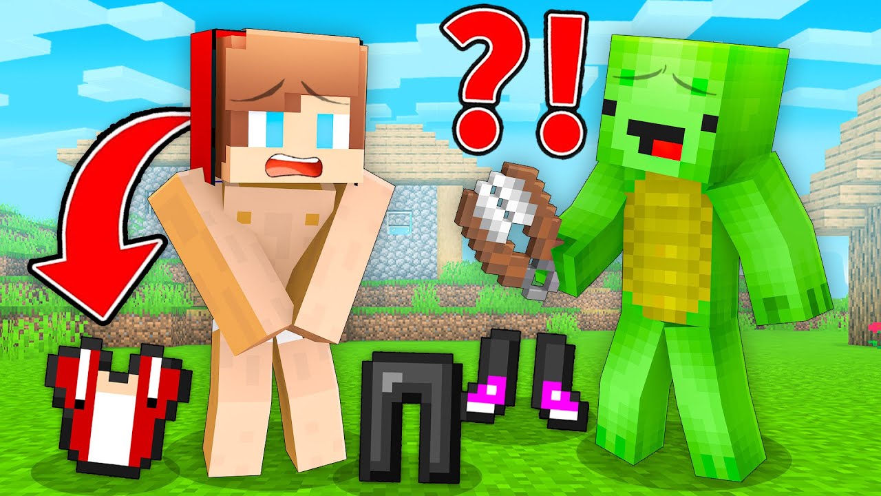 Why Mikey Pranked JJ with SHEARS in Minecraft! - Maizen