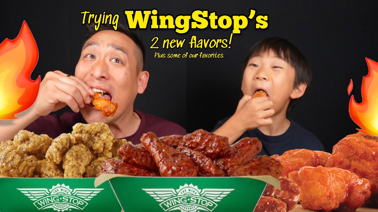 WINGSTOP - Trying their TWO NEW FLAVORS!! Flavor Invasion and Secretly Sweet