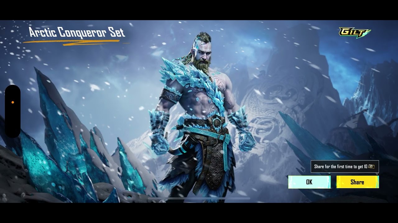 Artic Conqueror Gilt lucky spin #pubgmobile #pubg #pubgm #pubgmobilelive #bgmi 