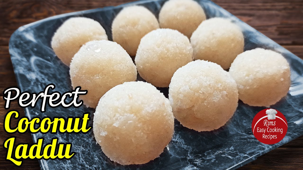 Special Nariyal Ladoo | Perfect White Coconut Laddu | Fresh, Grated Coconut Ladoo [RECR1]