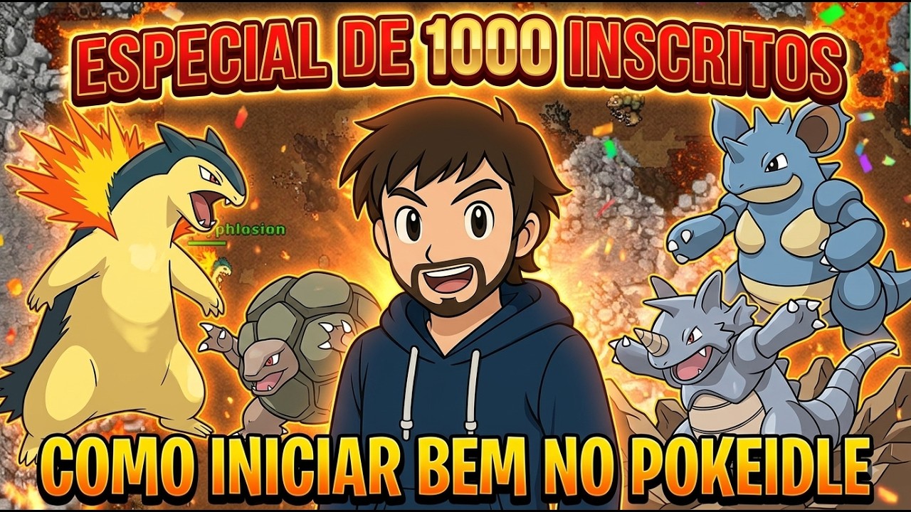 ESPECIAL DE 1000 INSCRITOS, COMO INICIAR BEM NO POKE IDLE -- POKE IDLE #34