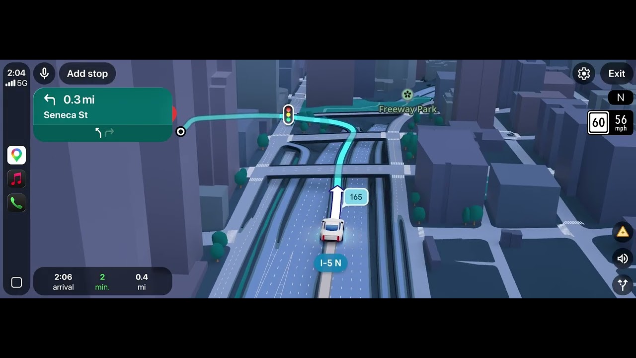 Novo modo de navegação imersiva do Google Maps
