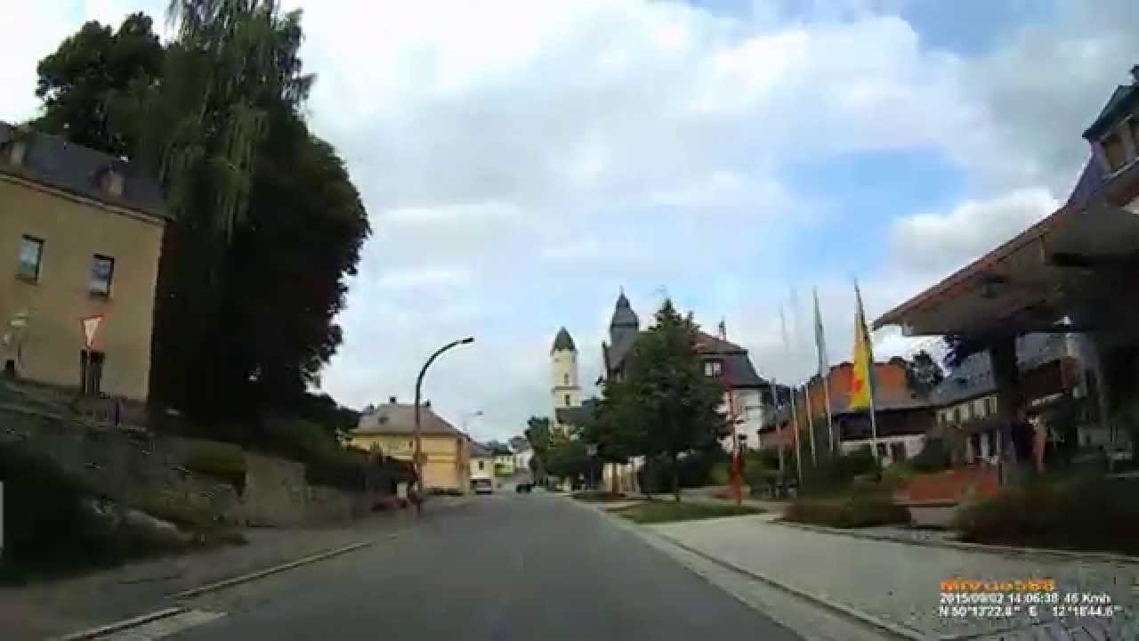 D: Gemeinde Bad Brambach. Vogtlandkreis. Ortsdurchfahrt. September 2015