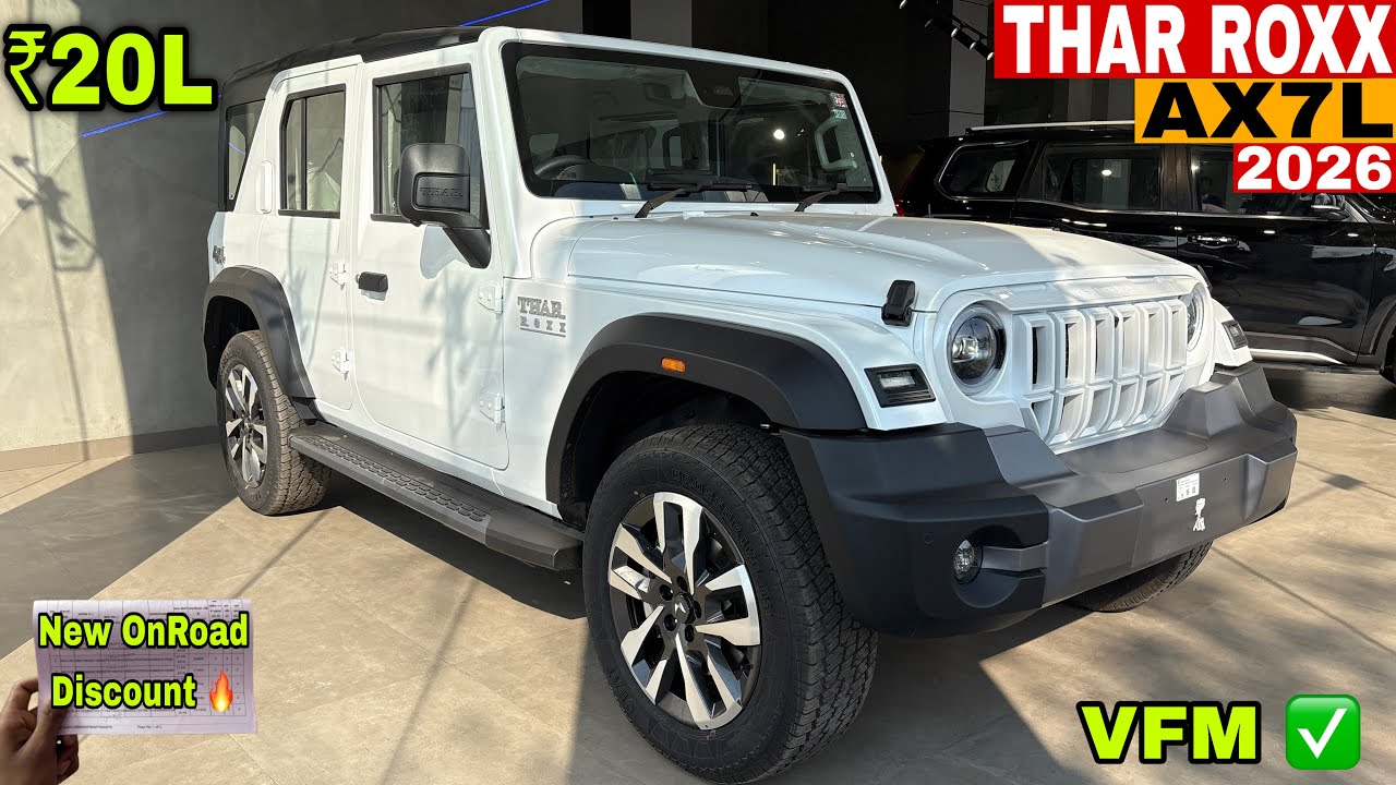 New Mahindra Thar Roxx AX7L 4x4 | Thar Roxx AX7L 2026 ✅ ₹Price Onroad & Review