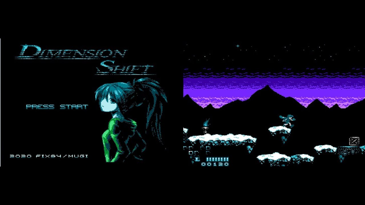 Dimension Shift (Homebrew) NES - Gameplay (Prototype 05.05.21)