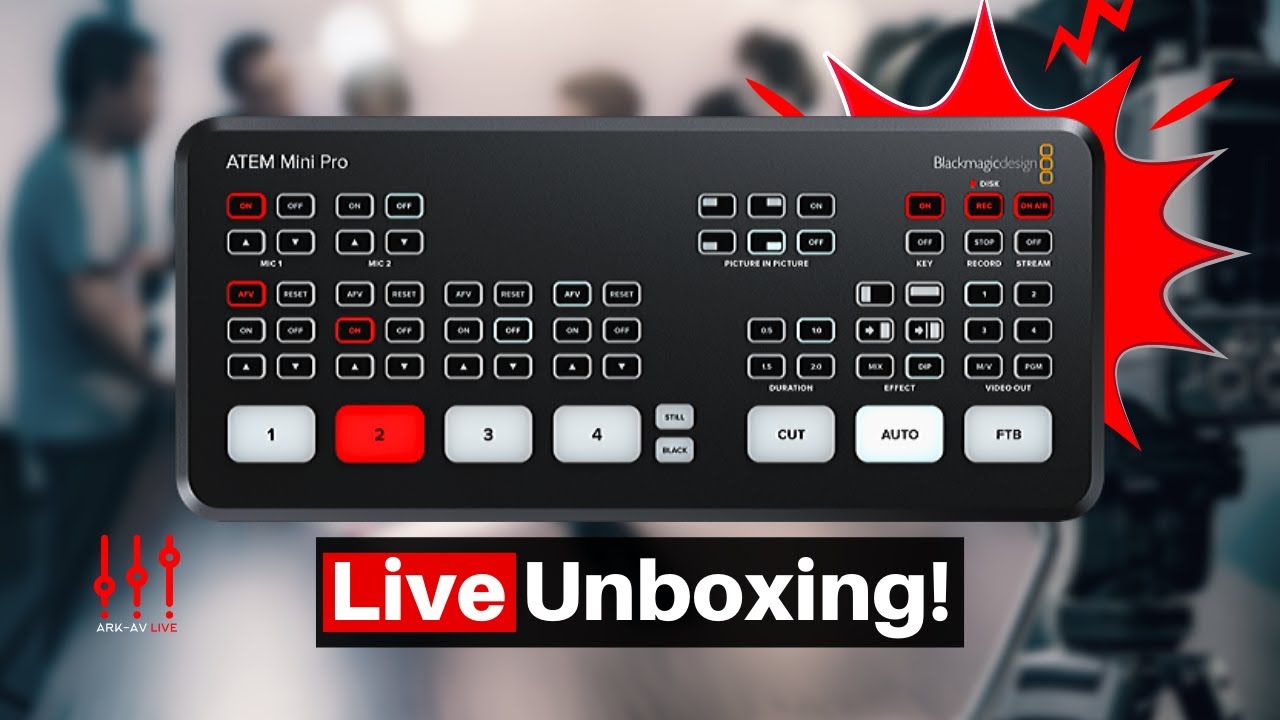 ARK-AV LIVE: ATEM Mini Pro - Live Unboxing!