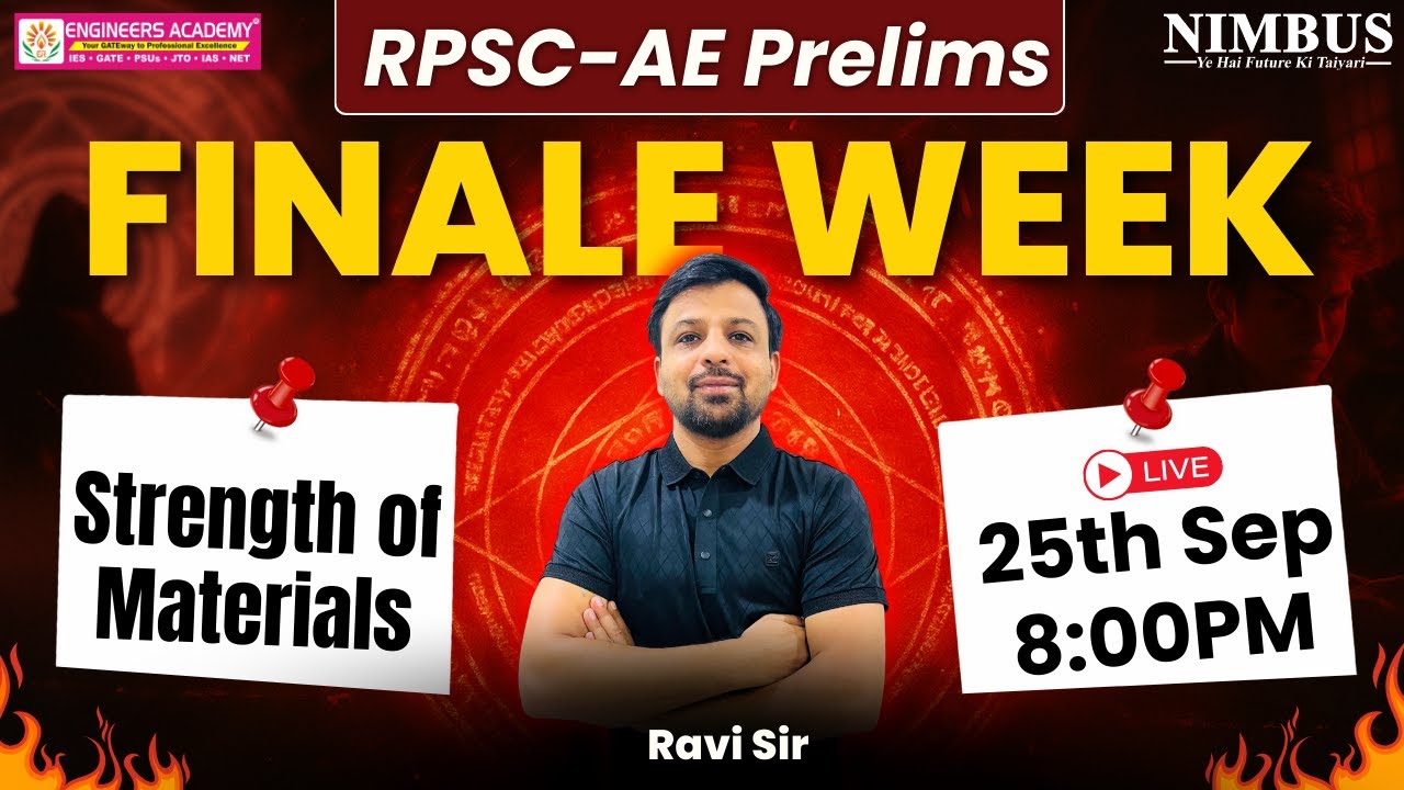 SOM for RPSC AE 2025 Prelims 🔥 SOM Complete Revision & Most Expected Questions RPSC AEn Exam 2025
