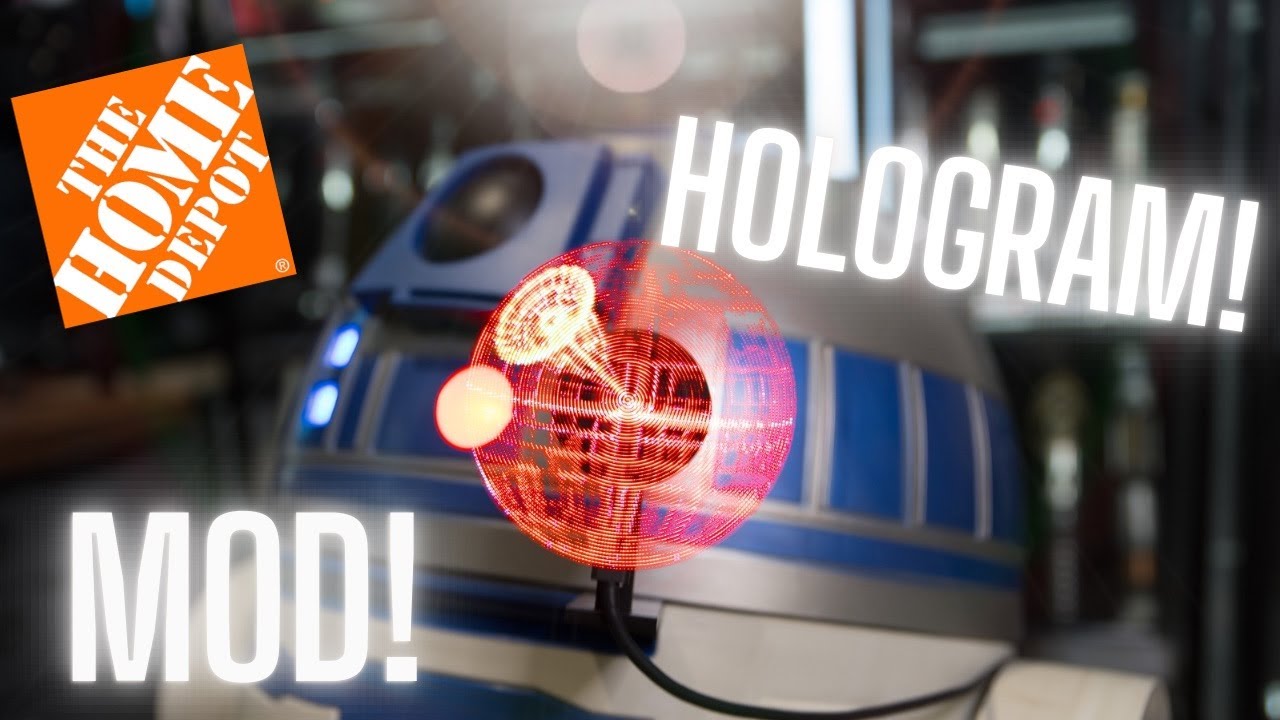 Модификация R2-D2 от Hot Depot – рабочий 3D-голографический проектор