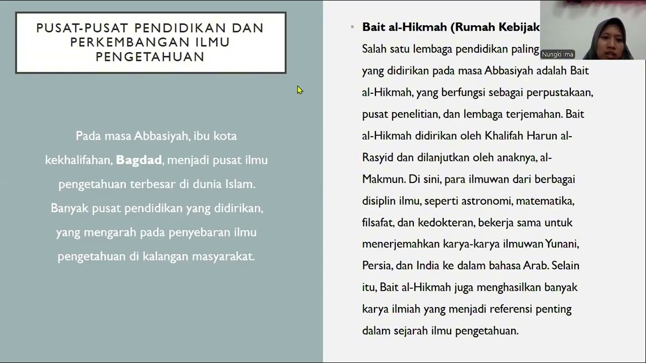 Sejarah Pendidikan Islam pada Masa Dinasti Bani Abbasiyah