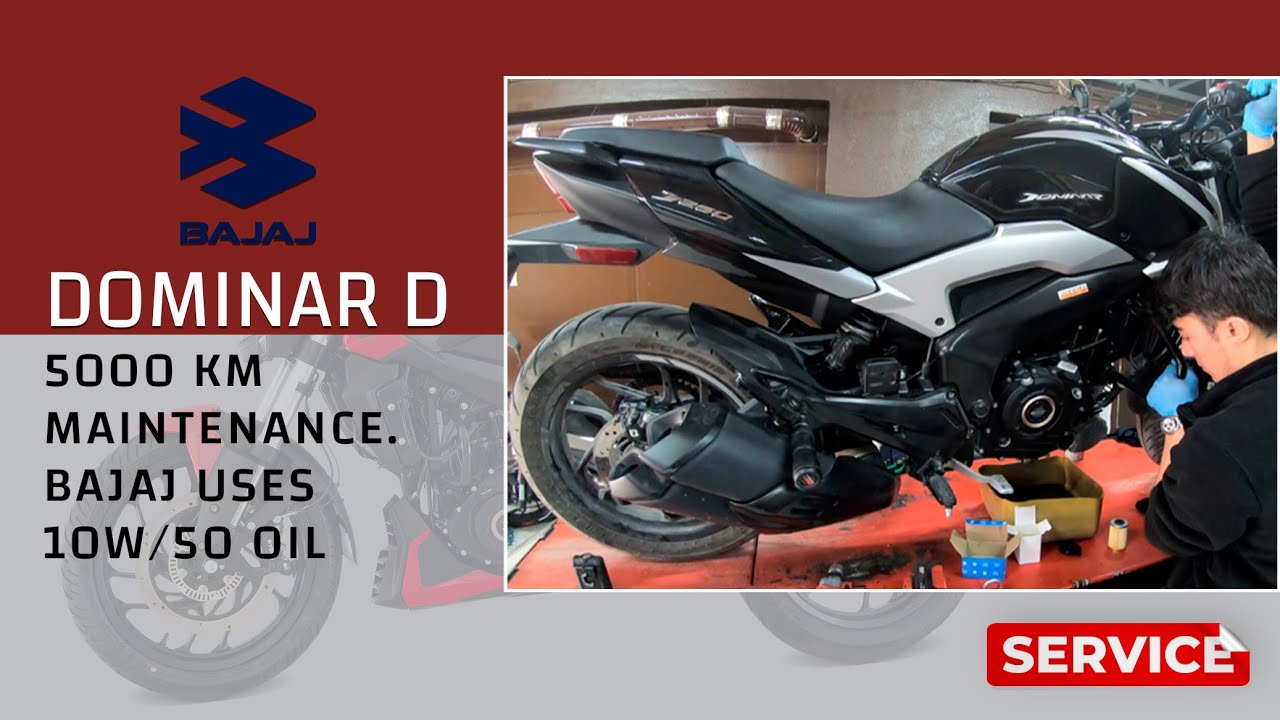 Bajaj Dominar D 250 5000 км Техническое обслуживание и замена масла.