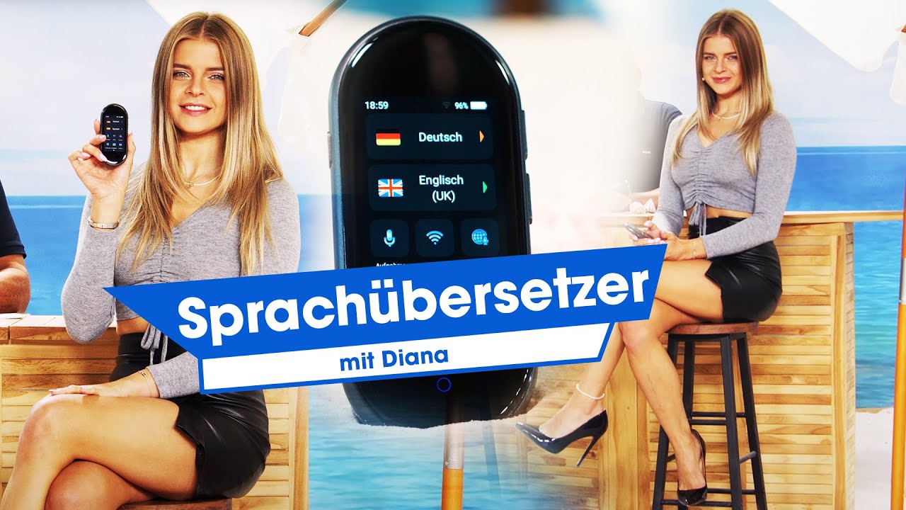 Diana versteht mit dem Sprachübersetzer im Urlaub fast jede Sprache | PEARL TV Juli 2023