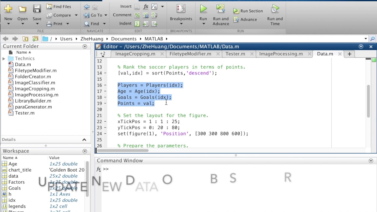 Plot bar chart in matlab