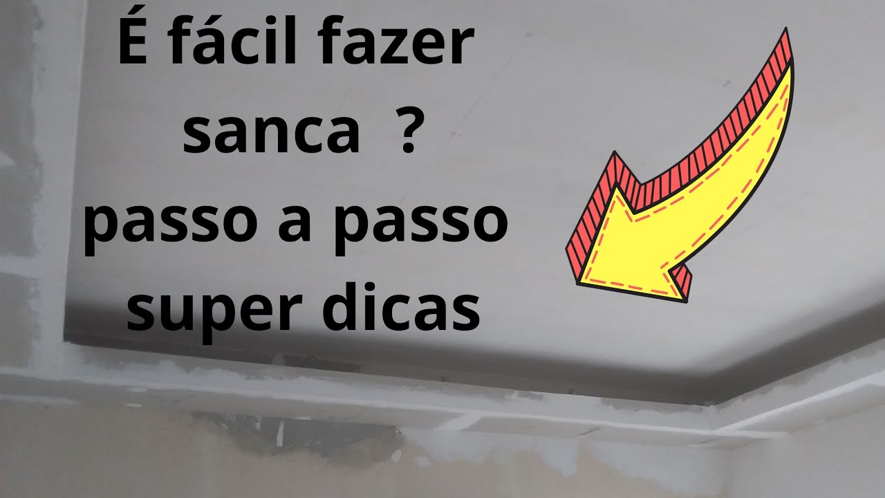 Como fazer sanca aberta de drywall facil passo a passo