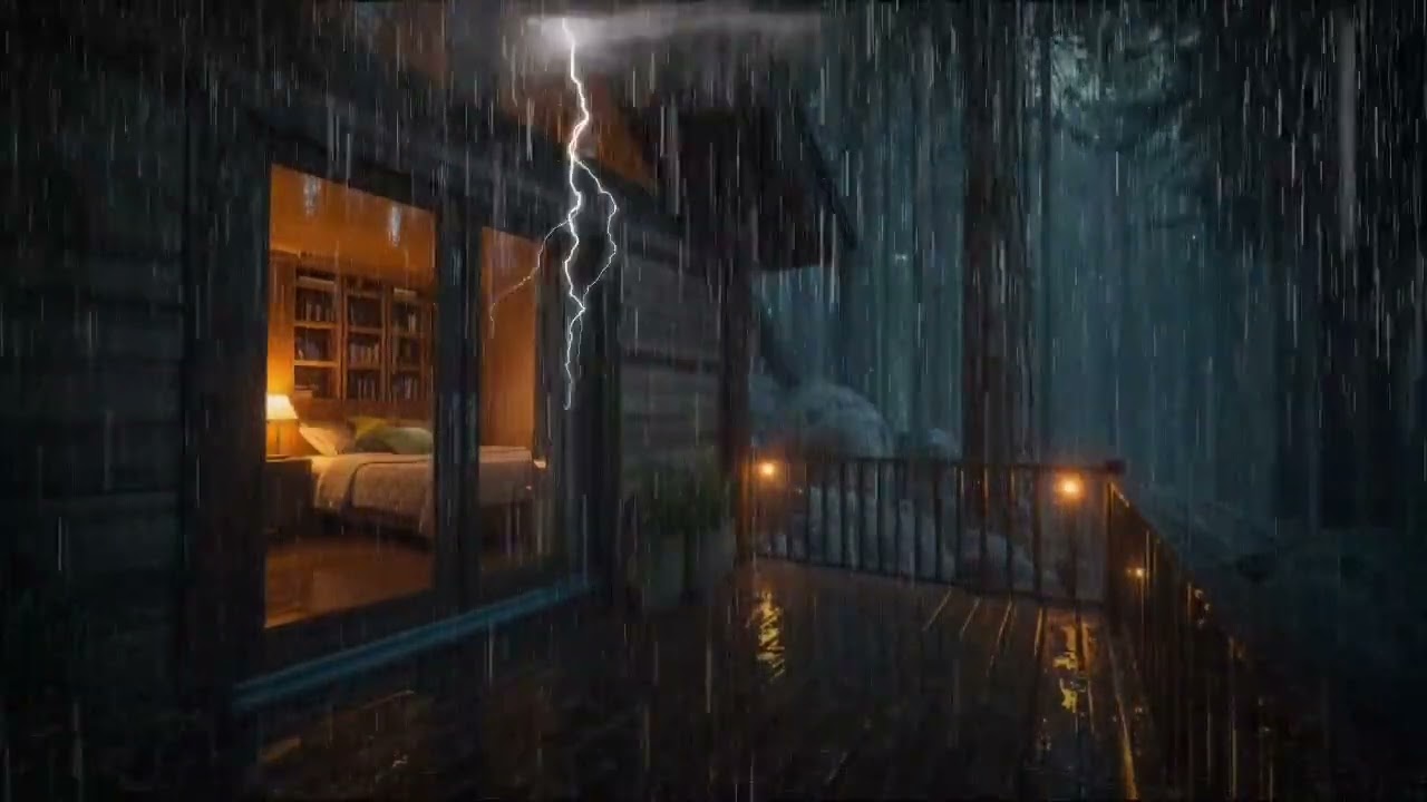 Under The Forest Rain | Natural Night Sounds For Sleep And Relaxation