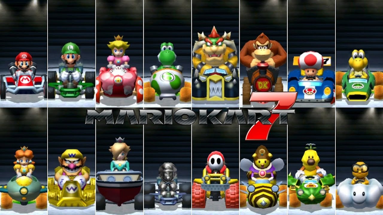 Mario Kart 7 // All Characters
