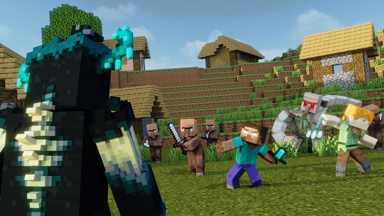 Warden VS Villagers Attack! - Alex And Steve Life (Minecraft Animation)