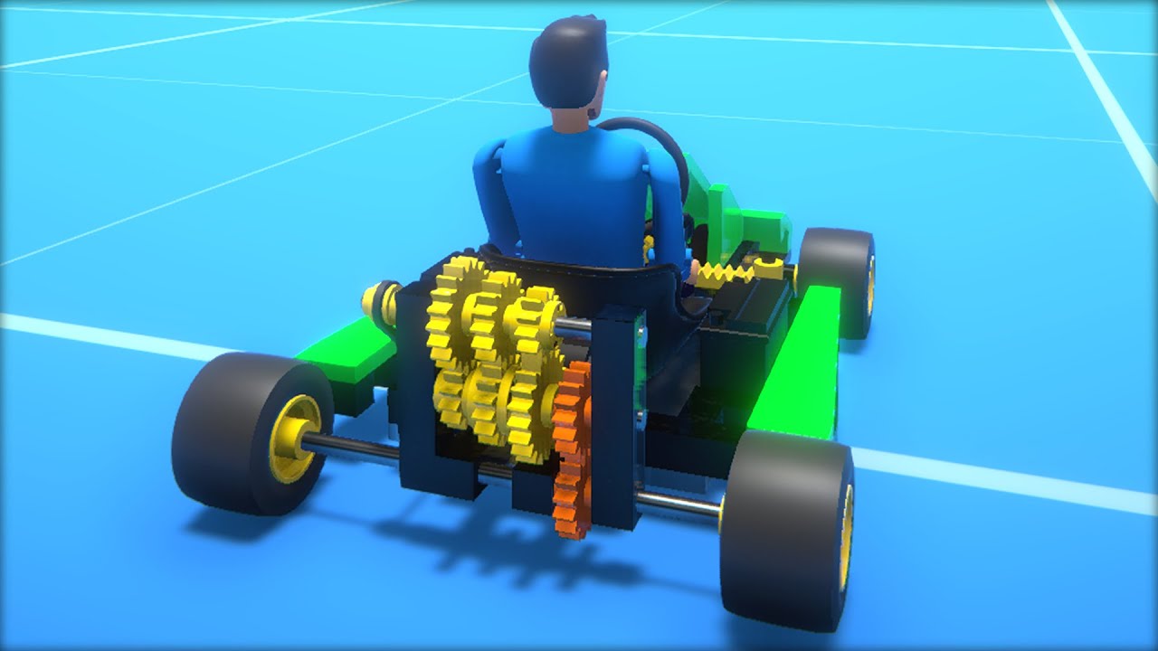 I Built a 3 Speed Transmission Using Clutch Gears in Gearblocks!